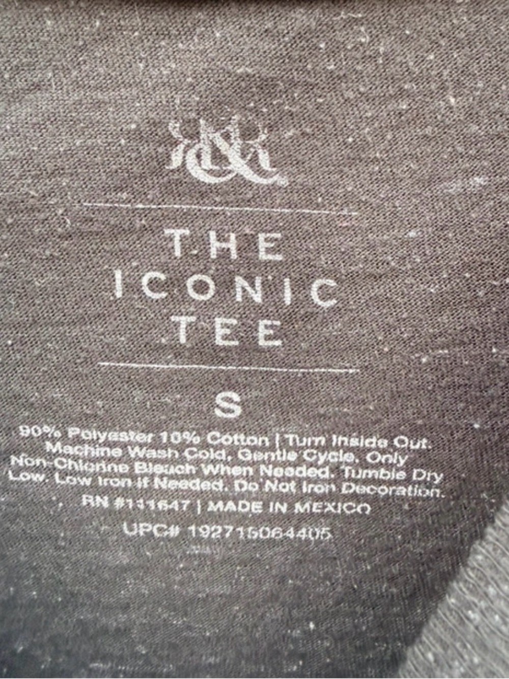 Rock & Republic Black Graphic Tee with White 'Custom Vintage' Emblem - Picture 2 of 2